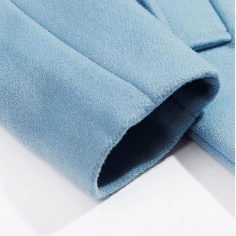 European and American Style Belt Slim Slimming A-line Big Swing Cloak-style Woolen Coat Woolen Coat Temperament Mid-length