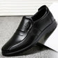 Men's Leather Shoes Middle-aged Men's Shoes Spring and Autumn Leather Business Casual Breathable Soft Sole Middle-aged Dad Shoes