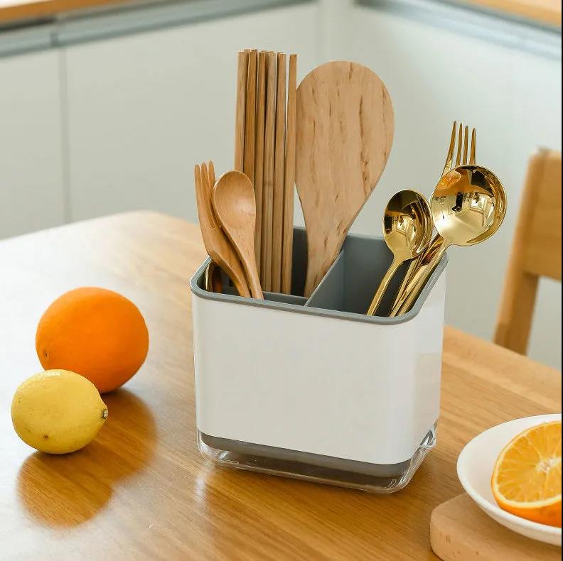 Chopsticks Basket Rack Holder Multifunctional Drain Chopsticks Cage Household Chopsticks Cage Chopstick Tube Kitchen Tableware Spoon Storage Box