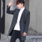 Men's Woolen Coat Long Windbreaker Man Jacket Overcoat for Male Casual Outwear Men Winter Clothing