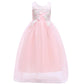 Girls' Fluffy Dresses Christmas Evening Dresses, Children's Long Skirts, European and American Style Children's Skirts