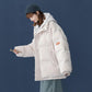Winter Women's Down Padded Jacket Fake Two-piece Hooded Padded Jacket Thickened Warm Mid-length Padded Jacket