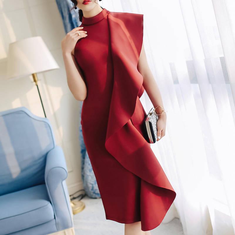 Company Annual Meeting Small Dress Female Birthday Party Ladies Dinner Party Dress