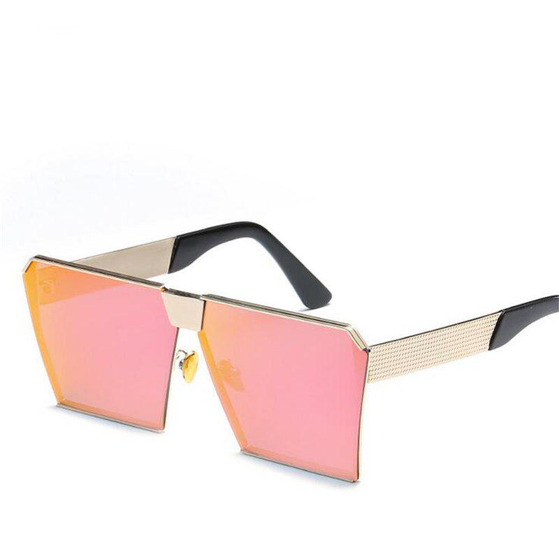 WTEMPO New Trendy Color Square Polarized Sunglasses Men Women Fashion Personality Retro Big Frame Su