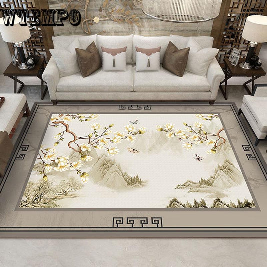High Quality  Classical Art Carpet For Living Room Bedroom Anti-Slip Floor Mat Carpet Area