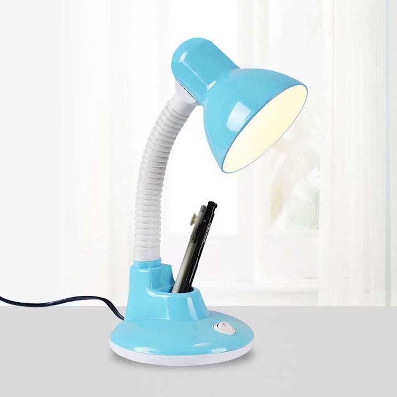 (Replaceable Bulb) Plug-in LED Eye Protection Small Desk Lamp Children Students Learning Writing Desk Lamp Eye Protection Reading Lamp