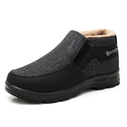 Winter Men's Cotton Shoes with Velvet To Keep Warm In Cold Weather Snow Boots