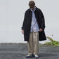 Spring and Autumn Retro Mid-length Windbreaker Men's and Women's Same Lapel Coat Hong Kong Style Loose Casual Jacket