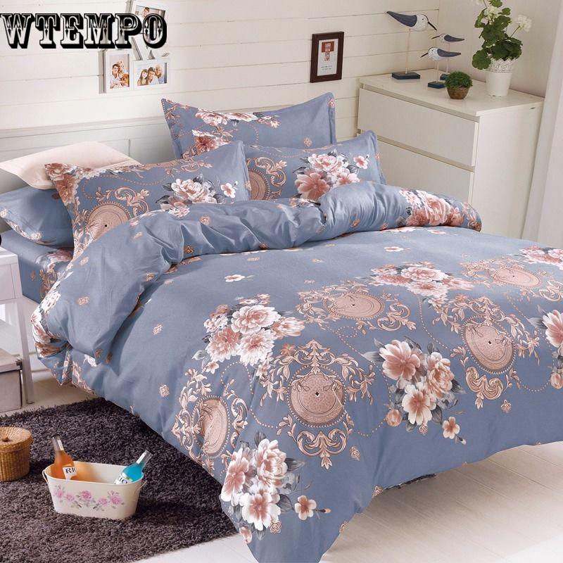 Bed Cover Set Cartoon Duvet Cover Adult Bed Sheets and Pillowcases Comforter Bedding Set