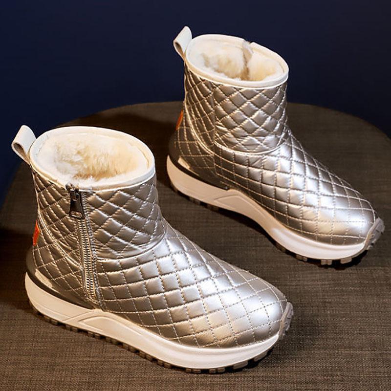 Snow Boots Women Autumn and Winter Plus Velvet Cotton Shoes Wild Cotton Boots Winter Martin Boots Short Boots