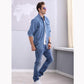 Denim Loose Jacket Long Sleeve Shirt Men's Pocket Jeans Outerwear Casual Spring Summer Cardigan Jacket High Quality Lapel Denim Shirt