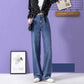 High Waist Jeans For Women Denim Jeans mom jeans street style Button Fly wide Leg Jeans