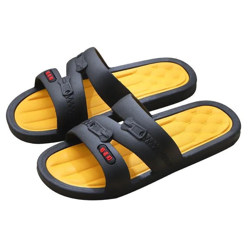 Men's Slippers Summer Wear Personalized Flip-flops Thick Bottom Beach Slippers Home One Word Sandals Outdoor Slippers