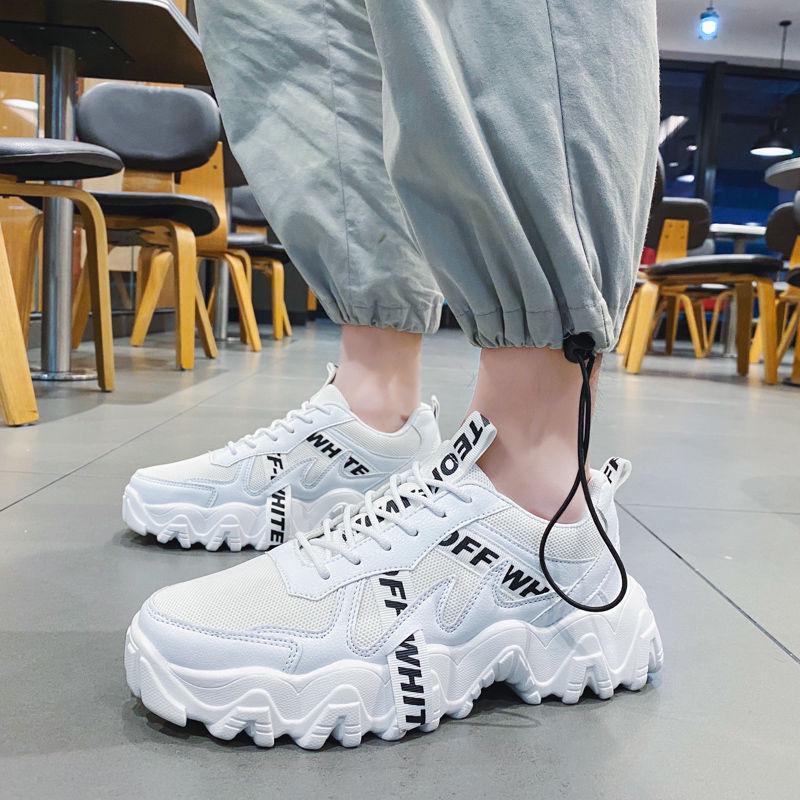 Thick-soled daddy shoes for men go with breathable mesh red tide shoes casual shoes men sport