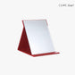 Ladies Leather Folding Mirror Desktop Creative Portable Makeup Mirror HD Travel Out Household Essentials