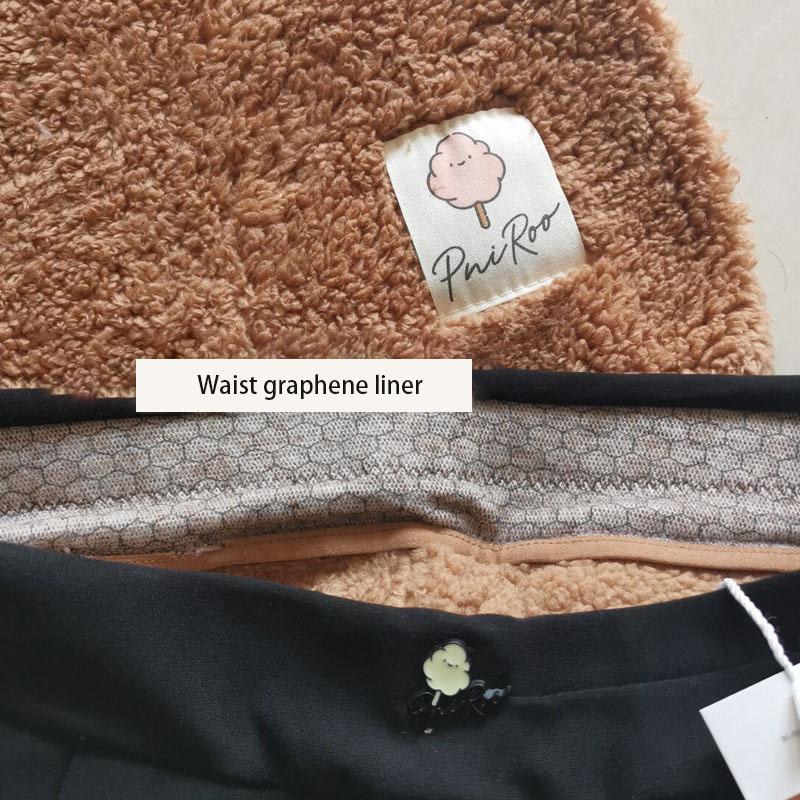 Cotton Candy Soft Cloud Pants Outer Wear Leggings Women's Tight-fitting High-waisted Black Foot Pants Plus Velvet Thickening To Keep Warm In Winter