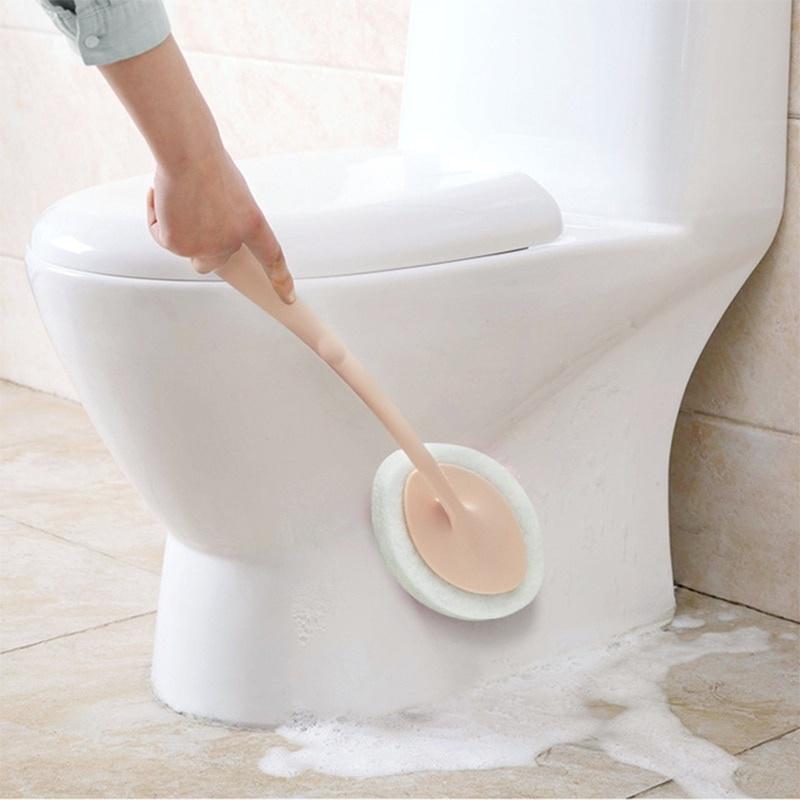 1Pcs Portable Toilet Multifunction Spong Long Handle Bathtub Floor Home Cleaning Bathroom Cleaning