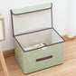 Fabric Household Double Cover Storage Box Organizer Box Basket Cotton Linen Container