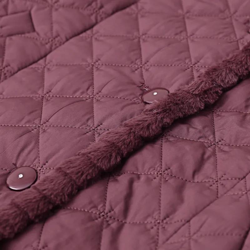 Mother's Small Padded Jacket Autumn and Winter Clothes Plus Velvet Thick Coat Middle-aged Women's Warm Cotton Jacket Short Padded Jacket