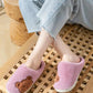 Women Winter Slippers Home Dormitory Cute Warm Slippers Furry Thick Plus Size Non Slip Slippers Women Men Cotton Shoes