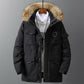 Winter Parka Men's Coat Long Oversize Real Fur Hood Military Army Male Jackets Padded Fleece Cloths
