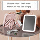 3-layer Lighting LED Makeup Mirror USB Touch Screen Foldable Portable Long-lasting Battery Life