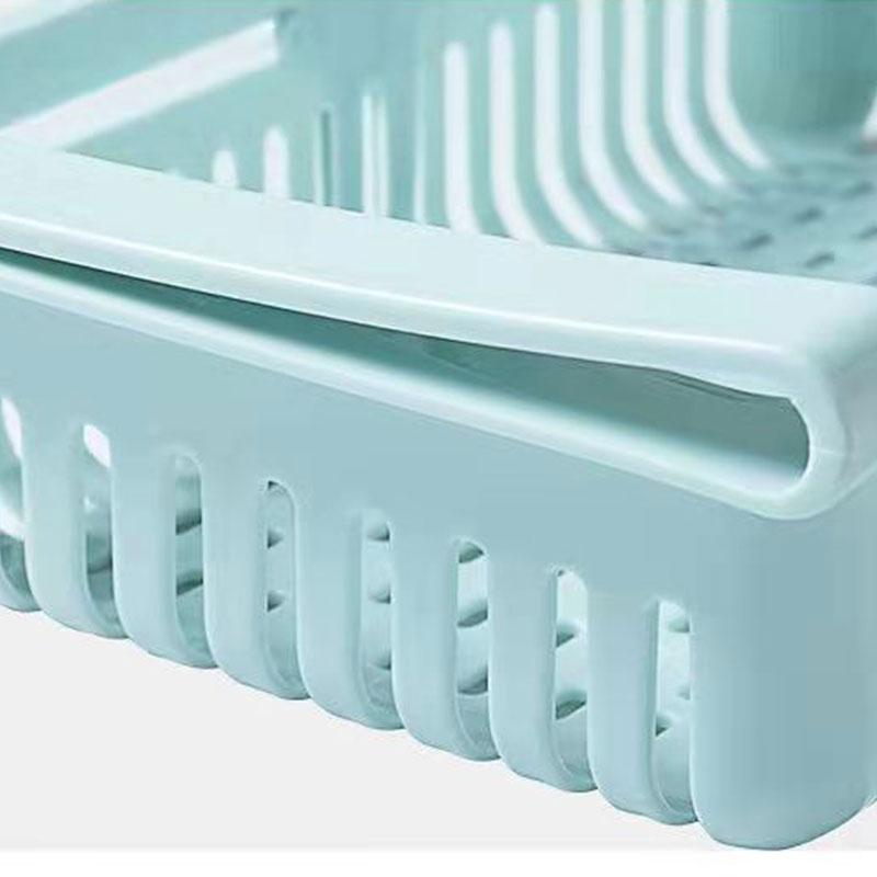 4Pcs Refrigerator Storage Basket Box Fresh-keeping Retractable Egg Storage Basket Drawer Pull-out Multifunctional Fruit Basket Hanging Artifact
