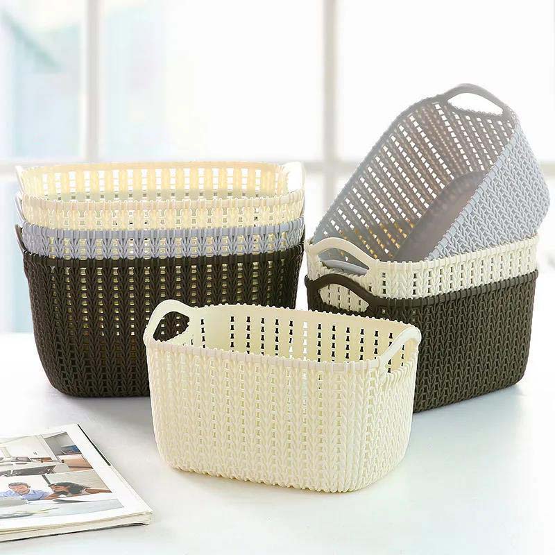 Imitation Vines Preparation Naba Basket Toy Desktop Cosmetics Storage Basket Thick Plastic Bathroom Toiletries Storage Basket