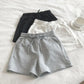 Sports Solid Color Shorts Women's Summer Loose Rest Show Thin Outer Wear Fashion Pants Wide-leg Shorts