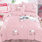 Net Celebrity Four-piece Bedding Cartoon Bed Linen Quilt Sanding Three-piece Student Bedding