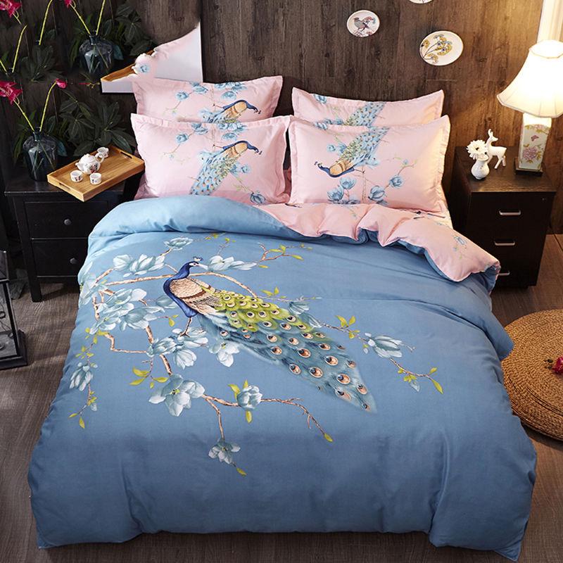Sliding Bed Three / Four-piece Double Bed Is Sleeplexing Bed Single Set Bedding Kit Light Luxury