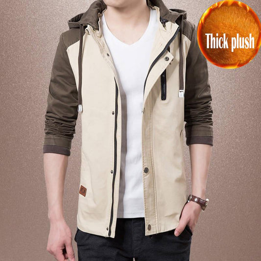 Autumn Mens Jacket Men Slim Casual Baseball Jackets Men Stand Collar Coat Fashion Men Clothing M-5XL