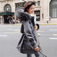 Winter Korean Style Slim Padded Jacket Women's Mid-length Thickened and Thin Fur Collar Pie Overcomes The Padded Jacket