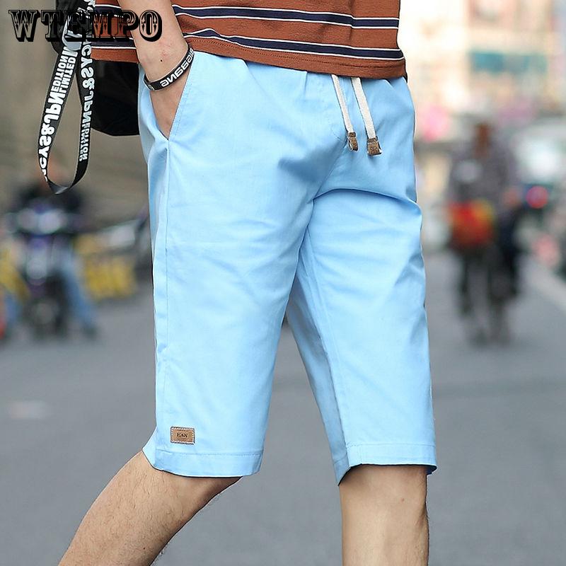 Casual Pants 2019 Summer Men's Beach Pants Large Size Cotton Short