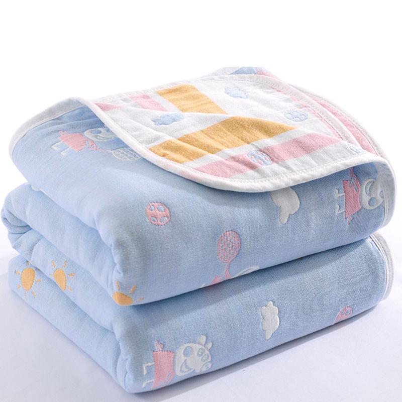 Pure Cotton Towel Quilt Pure Cotton Air Conditioning Quilt Double Blanket Single Child Cover Blanket Napping Blanket