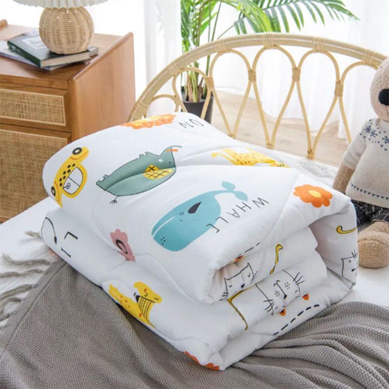 Cute Cartoon Pattern Children Are Washed Cotton Student Dormitory Spring and Autumn Are Thickened Winter Quilt Baby Nap Summer Cool Quilt Core