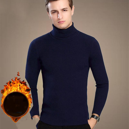 Sweater Men 2019 Casual Pullover Men Autumn Winter Turtleneck Sweaters Knitted Brand Male Sweaters