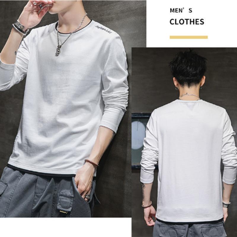 Men's Long-sleeved T-shirt Sports Trend Top Clothes Student T-shirt Bottoming Shirt Sweater Men's Clothing