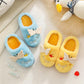 Children's Butterfly Decorative Cotton Slippers Autumn and Winter Warm Flat Shoes Indoor and Outdoor Non-slip Casual Slippers Light Soft Shoes