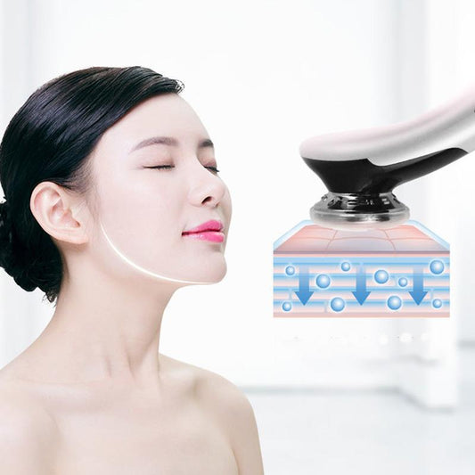 Hot-cold Photon Skin Rejuvenation Beauty Instrument EMS Micro-current Cleansing and Lifting Firming Face-lift Sonic Massage Introduction