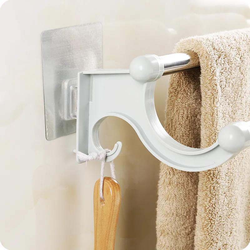Bathroom Towel Rack Stainless Steel Bathroom Toilet Kitchen Storage Storage Rack Hanging Hook Towel Pole