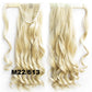 24" Long Wavy Wrap Around Clip In Ponytail Hair Extension Synthetic Natural Wave Pony Tail Fake Hair