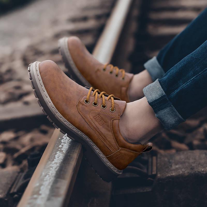 Martin Boots Men's Breathable High Help Shoes Men's Boots Shoes Tooling Boots Leather Boots Snow Men