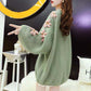 Autumn Winter  Women Fashion Sweater Casual Knitting Sweater  Round Neck Pullovers Loose Casual Long Sleeve Sweater