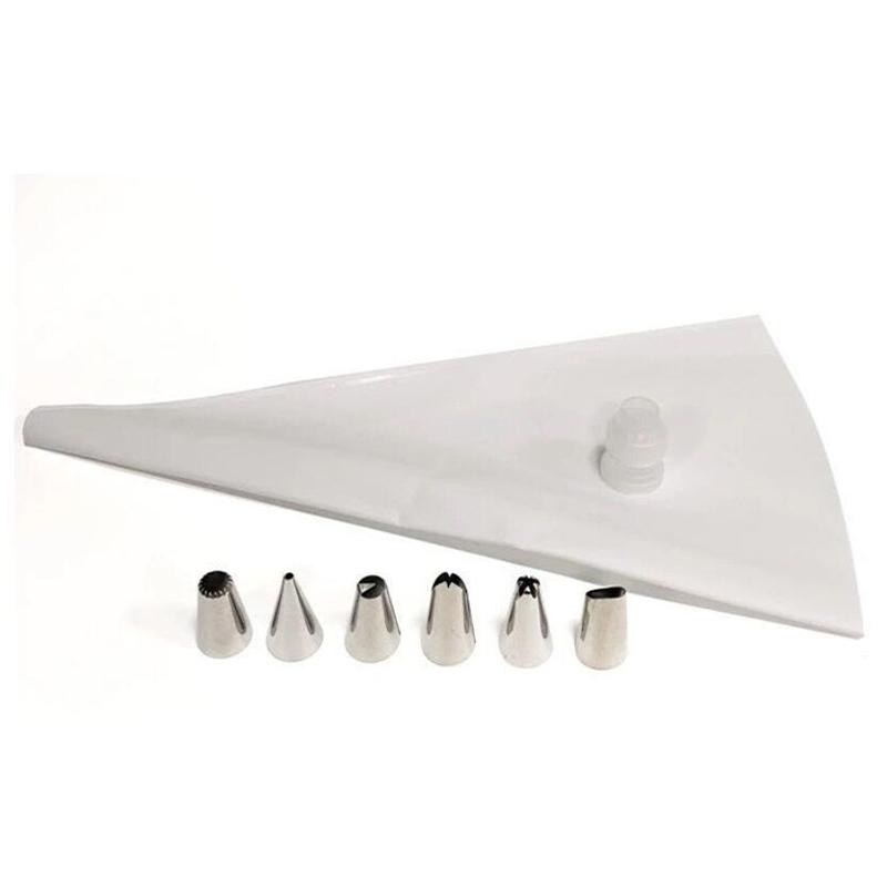 8Pcs/Set Silicone Pastry Bag Cream Nozzles Kitchen Bakery Cake Icing Piping Cream Cake Decorating Tools Reusable Bags Nozzle Set