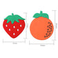 2pcs Cartoon Fruit Cute Table Mat Silicone Mat Non-slip Anti-scalding Coaster