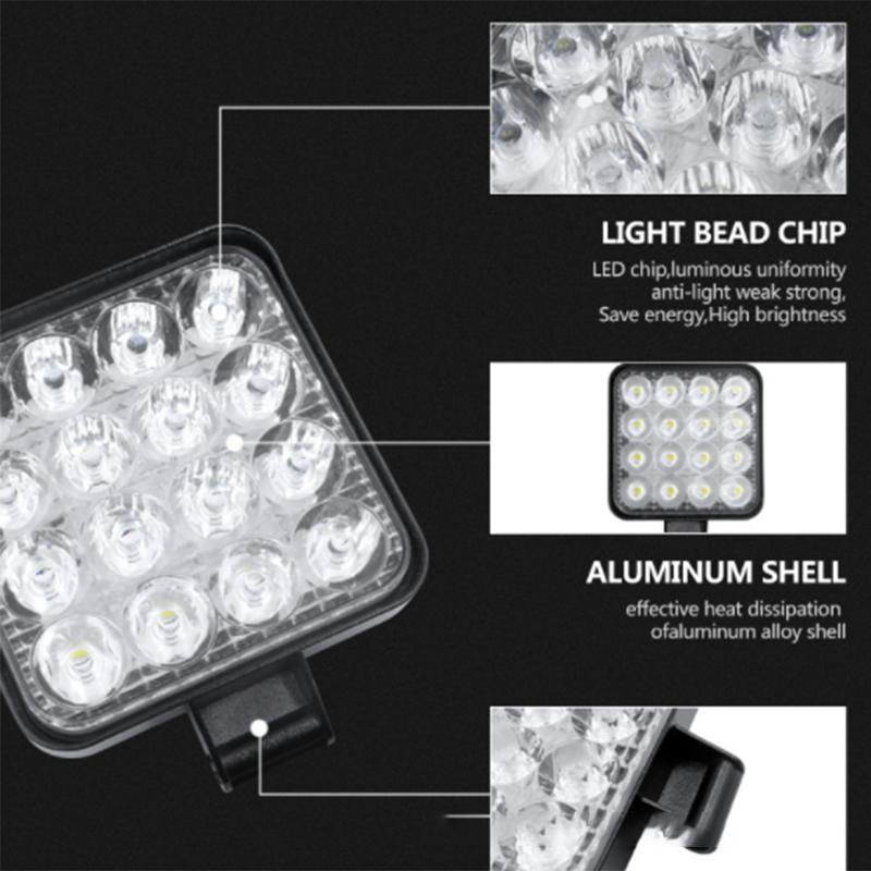 Led Light Bar 48w Led Bar 16barra Led Car Light for 4x4 Led Bar Offroad SUV ATV Tractor Boat Trucks Excavator 12V 24V Work Light
