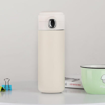 Thermos Cup 304 Stainless Steel Vacuum Flask Cute Male and Female Student Water Cup Winter Water Cup Milk Cup Business Cup Drinking Cup