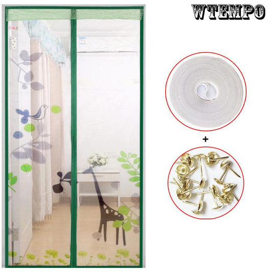 Cute Cartoon Pattern Anti-mosquito Curtain Summer Magnetic Screen Door Mosquito Net