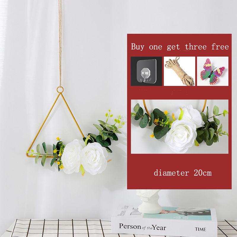 Wall Decoration Creative Dining Room Nordic Dormitory Bedroom Room Layout Hanging Decoration Living Room Wall Wall Wrought Iron Pendant